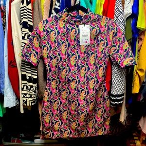 Dress in medium and small both brand new. They are mini short and fitted.